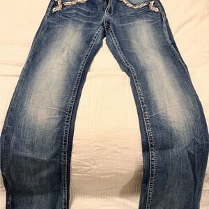 Grace in LA Men's Distressed Blue Jeans
